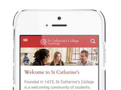 St Catharine's College Cambridge cambridge mobile red university website
