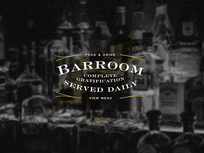 Barroom Badge badge design typography web web design wier stewart