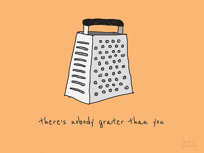 Nobody Grater grater illustration orange