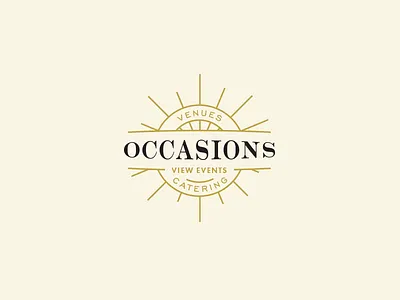 Occassions Badge badge design typography web web design wier stewart