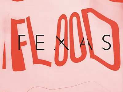 Texas Flood flood texas type typography