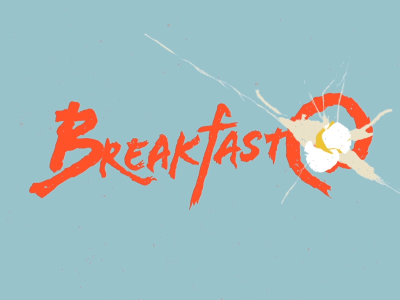 Breakfast all day 2d animation breakfast food gif logo photoshop