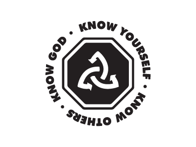 Youth Group Logo black bold church logo recycle trinity youth
