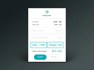 Unload Pricing Agreement clean form interaction minimal simple sms text unload