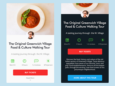 Food Lists Card UI clean food interface marketplace travel ui uiux ux web design