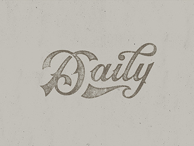 Daily grunge handlettering lettering script vintage