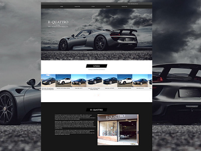 Rquattro Webiste auto cars responsive webdesign website