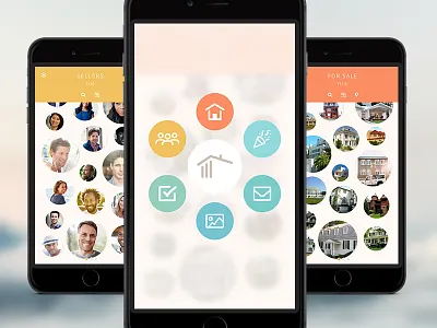 Sneak Peak crm flat iphone material menu organization product design real estate ui ux ux architecture ux design