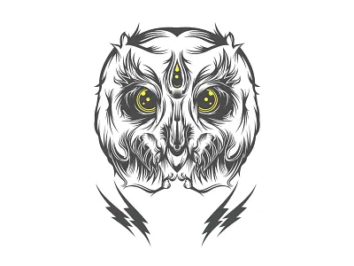 All Seeing Owl illustrator owl vector