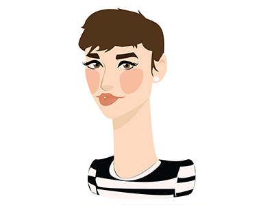 Audrey Hepburn character design concept art concept design drawing fashion vector