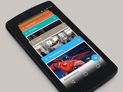 Category Choose android category material media movie multitask tv drama ui