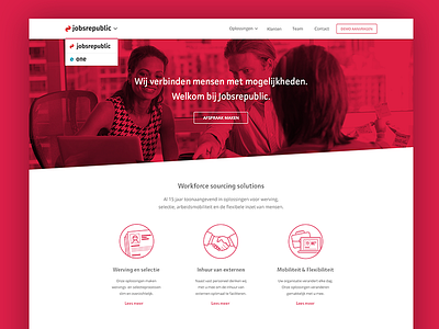 Landingpage for a client flat design homepage homepage design landingpage webdesign