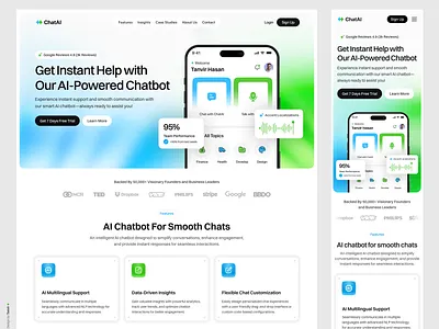 ChatAI Website ✨ design landingpage ui uidesign webdesign website