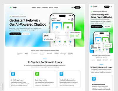 ChatAI Website ✨ design landingpage ui uidesign webdesign website