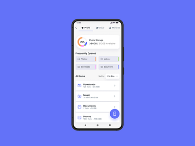 File manager app for Android — UI/UX android app design file manager mobile ui ux