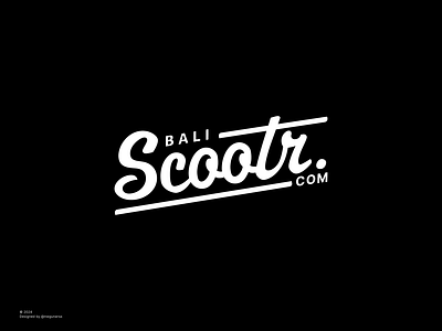 BaliScootr.com logo bali rental bali scootr. branding graphic design logo motorbike rental