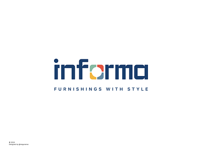 Informa logo redesign furniture logo informa logo monogram logo