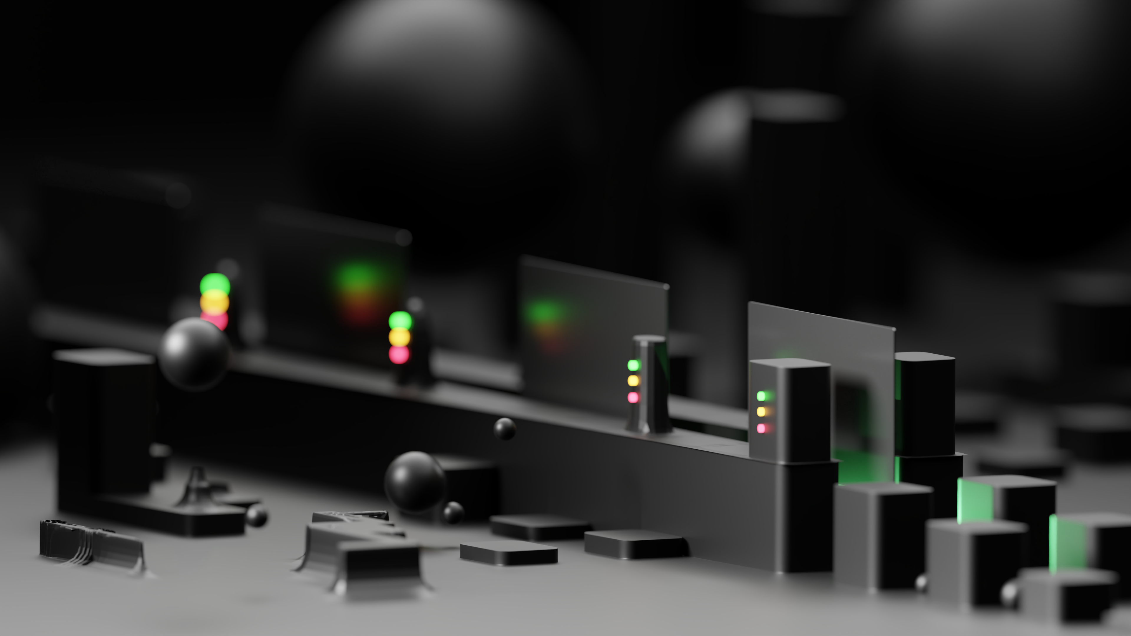 Cards scan assembly line concept 3d 3d cards 3d dark concept abstract 3d blender dark 3d financial financial concept render