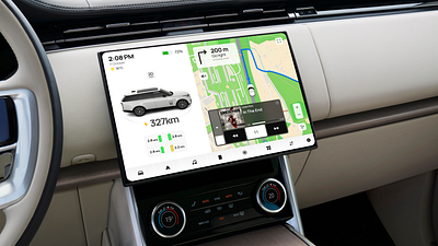 Dashboard navigation system UI app car dashboard design graphic design ui ux