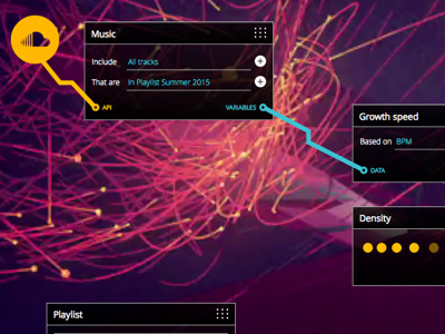 Node-based visual programming interface concept. node based pro tools programming ui design visual editor visual programming