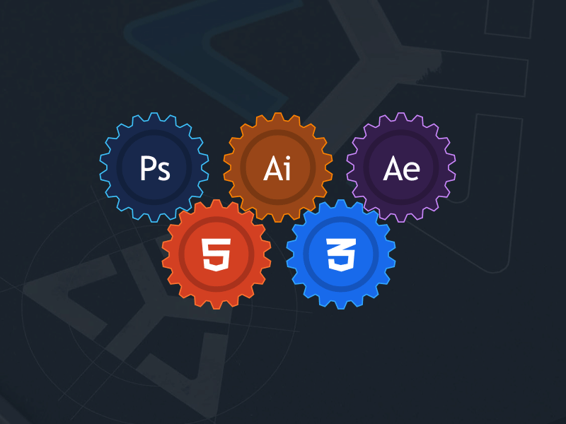 Work Together adobe after effects css3 html5 illustrator photoshop programs webdesign
