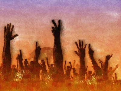 Misa Criolla and Misa por la paz y la justicia illustration paint poster