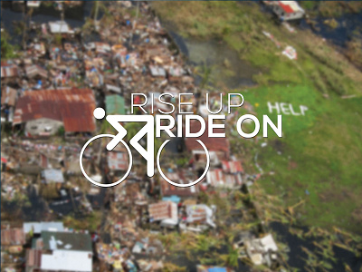 Rise Up Rise On Logo bicycle branding charity cycling logo ride