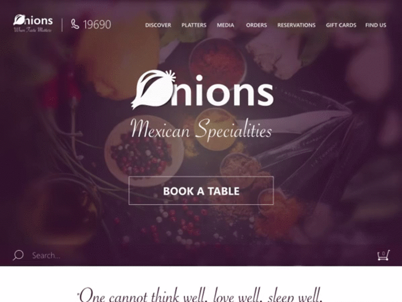 A Restaurant Website bootstrap design flat gif grids megamenu webdesign website