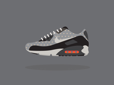 Sneakons Air Max 90 (Black/Granite/Anthracite/Crimson) air max design illustration nike shoes sneakers sneakons