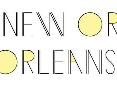 New Orleans Type illustration new orleans type