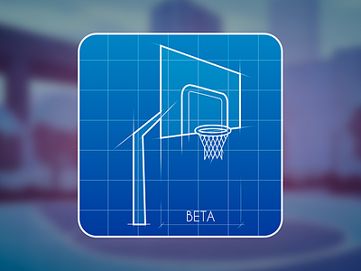 Beta icon app baller basketball beta hoop icon sketch store streetball ui