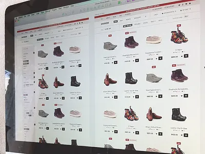 Catalog catalog ecommerce flat product shoes shop sketchapp