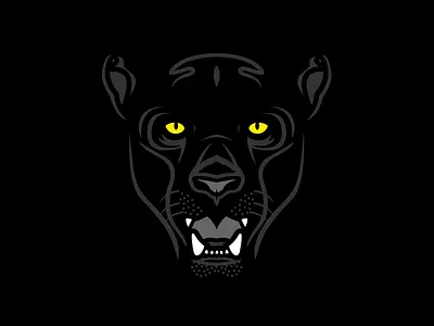 Panther animal black dark illustration panther