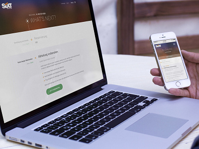 Next steps page - Responsive clean flat interface mobile modern responsive ui ui design ux ux design webdesign website