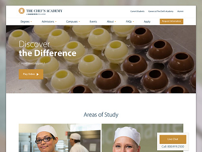 The Chef's Academy agency web design website