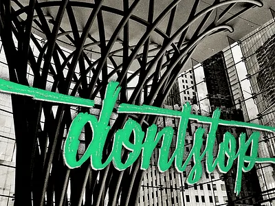 LB&L •|003|• ..Don't stop brush lettering calligraphy hand handlettering little bits and letters nyc type