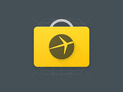 Expedia for Android android app design expedia grid icon launcher logo lollipop material