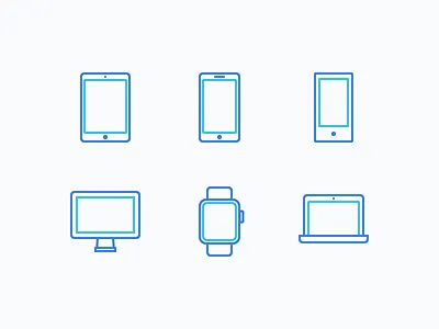 Device Icons apple devices display icon icons ipad iphone ipod macbook technology watch