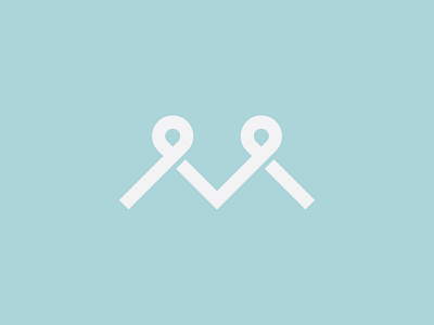Type exploration with the M design logotipo logotype m mark negative space symbol