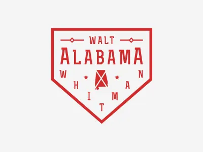 Walt Alabama Whitman logo 2 alabama logo logotype southern type typography