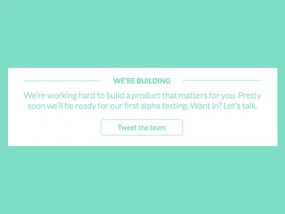 Landing Page Information Module build design information landing page module product tile twitter user interface web design