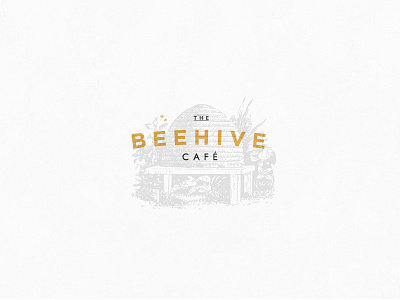 Beehive café logo beehive bees buzz cafe classic hive honey icon logo traditional