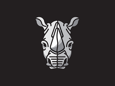 Rhino One illustration rhino timothy brennan vector