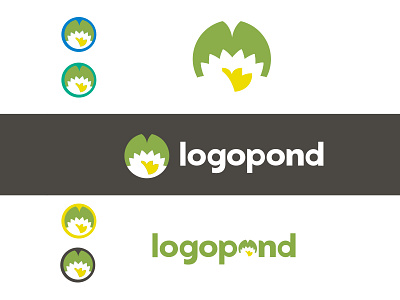 Newlogopondlogos branding customized identity logopond logos type