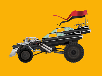 Car Illustration Series: The Gigahorse, Mad Max car film fury road illustration mad max mad max fury road madmax movie vehicle