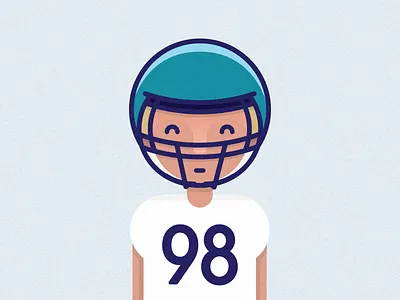 Football football illustration illustrator line nfl vector
