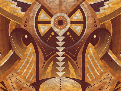 Bison Art Print bison buffalo dan kuhlken dkng geometric illustration nathan goldman native american vector