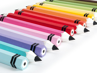 Pop Tone Pencils 3d french paper paper paper craft pencils pop tone