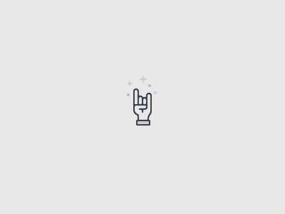 ✨Rock✨ hand icon illustration metal rock