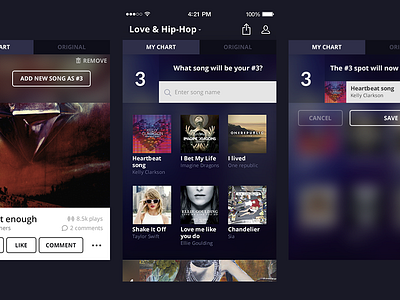 Soundstation case study app blur interface ios8 music sound ui user ux